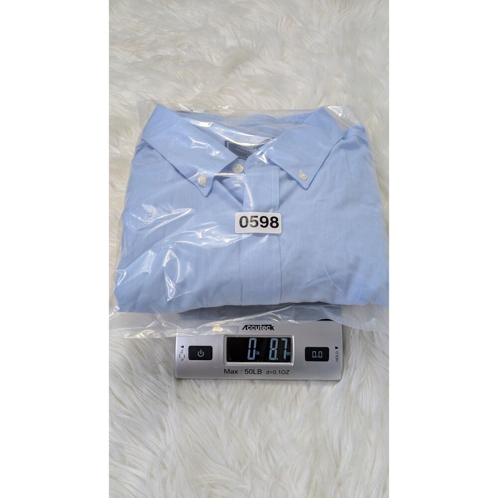 Vineyard Vines Mens XL Blue Long Sleeve Button Down Shirt Pocket Cotton Preppy - Picture 14 of 14